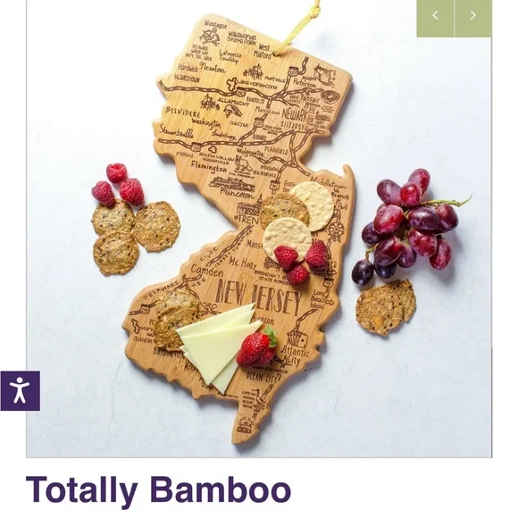 New Jersey Totally Bamboo Cutting and serving board - Picture 1 of 7